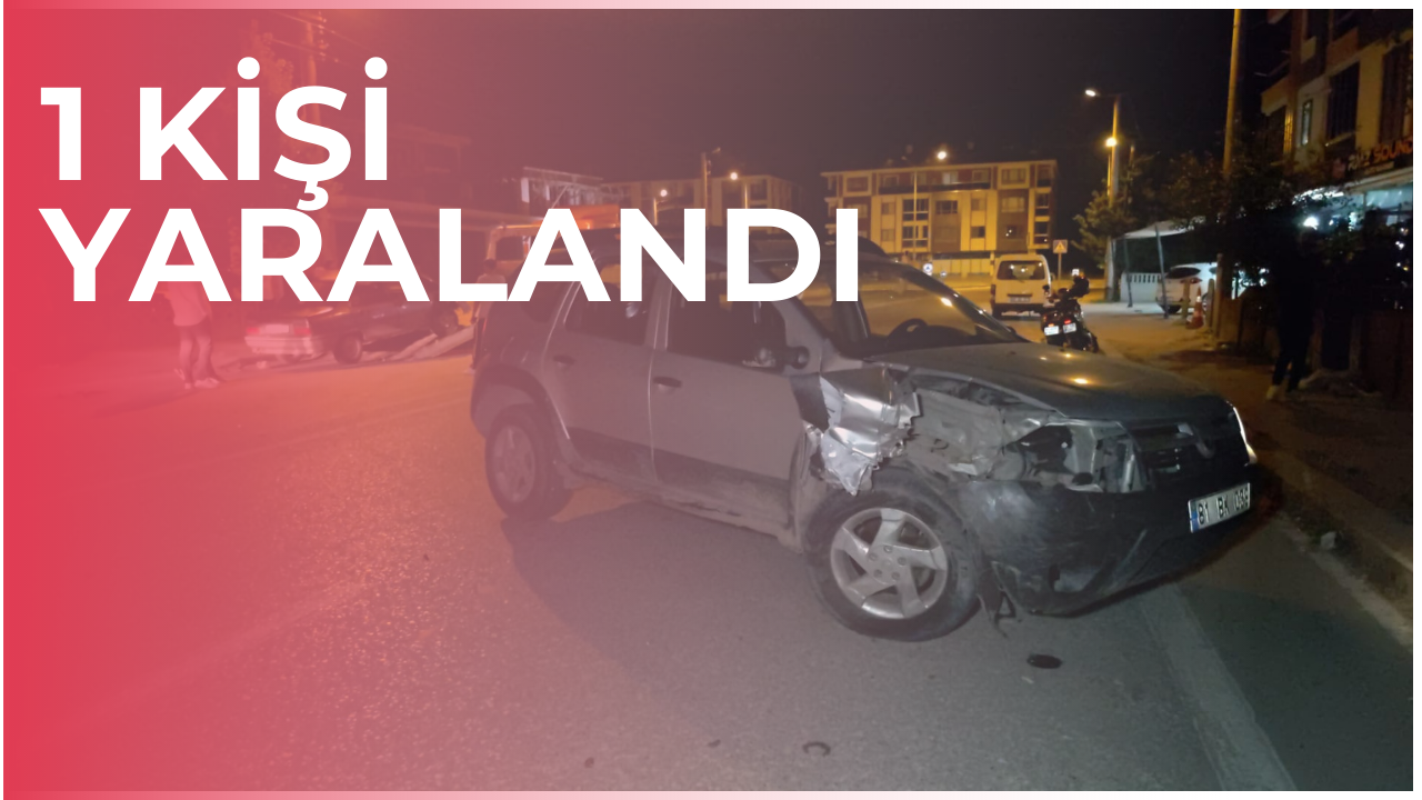 PARK HALİNDEKİ ARACA ÇARPAN SÜRÜCÜ KAÇTI