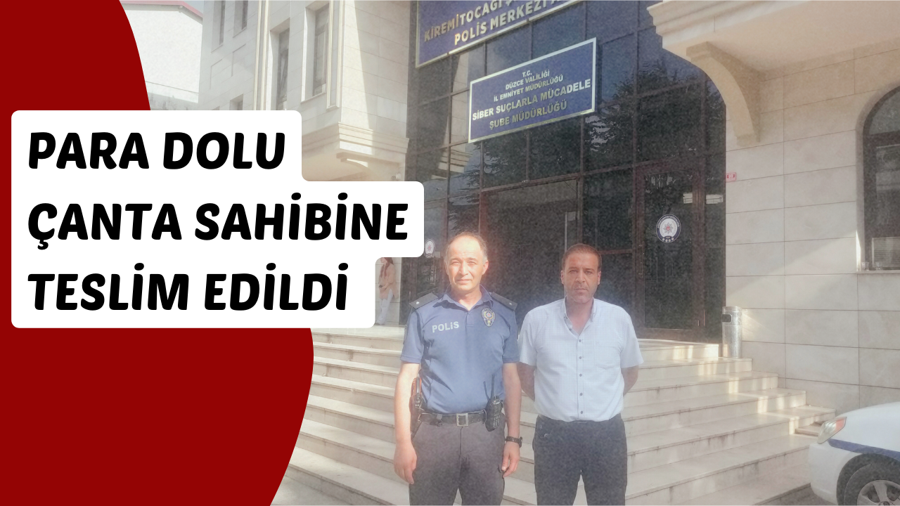 KAYBOLAN ÇANTAYI CAMİKEBİR MAHALLE MUHTARI BULDU