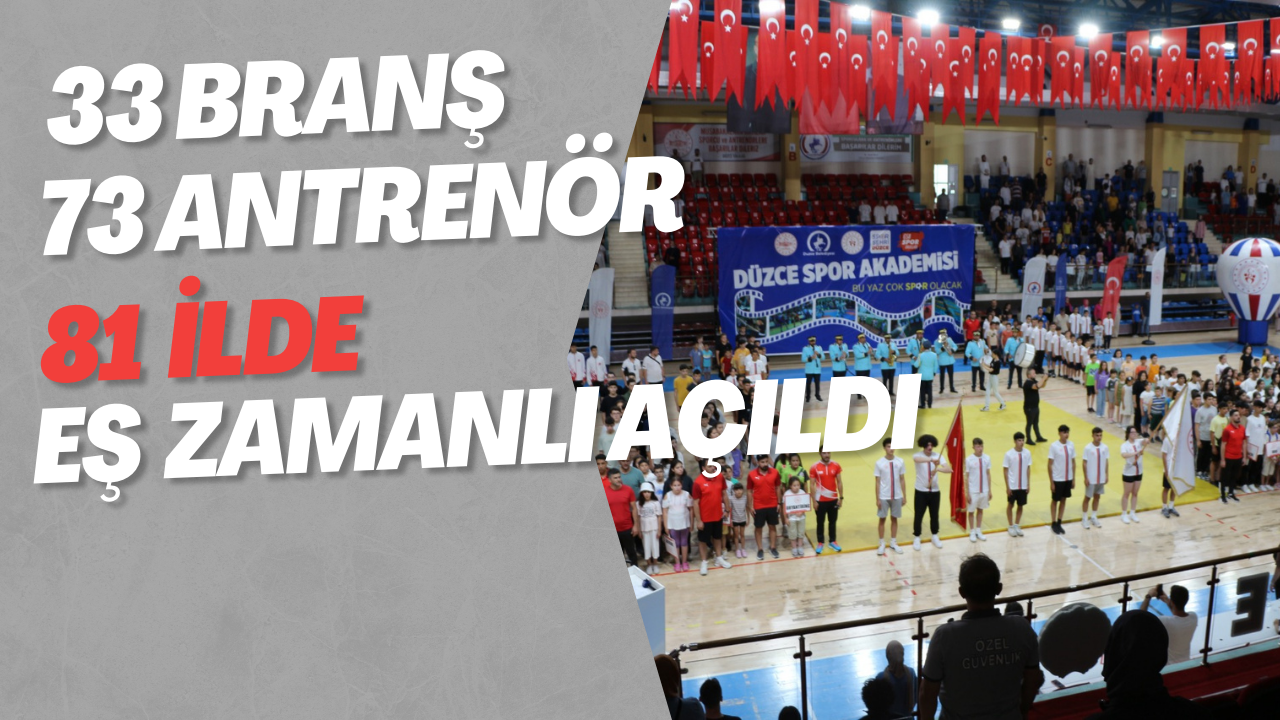 SPOR AKADEMİSİ AÇILIŞI YAPILDI