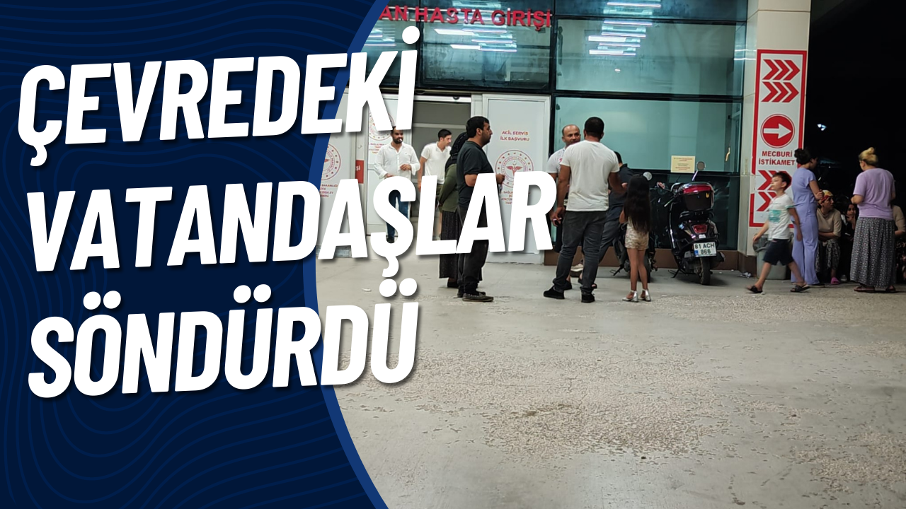 ÜZERİNE BENZİN DÖKÜP KENDİNİ YAKMAK İSTEDİ
