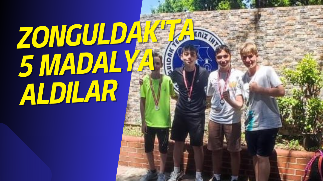 TENİSTE 5 MADALYA