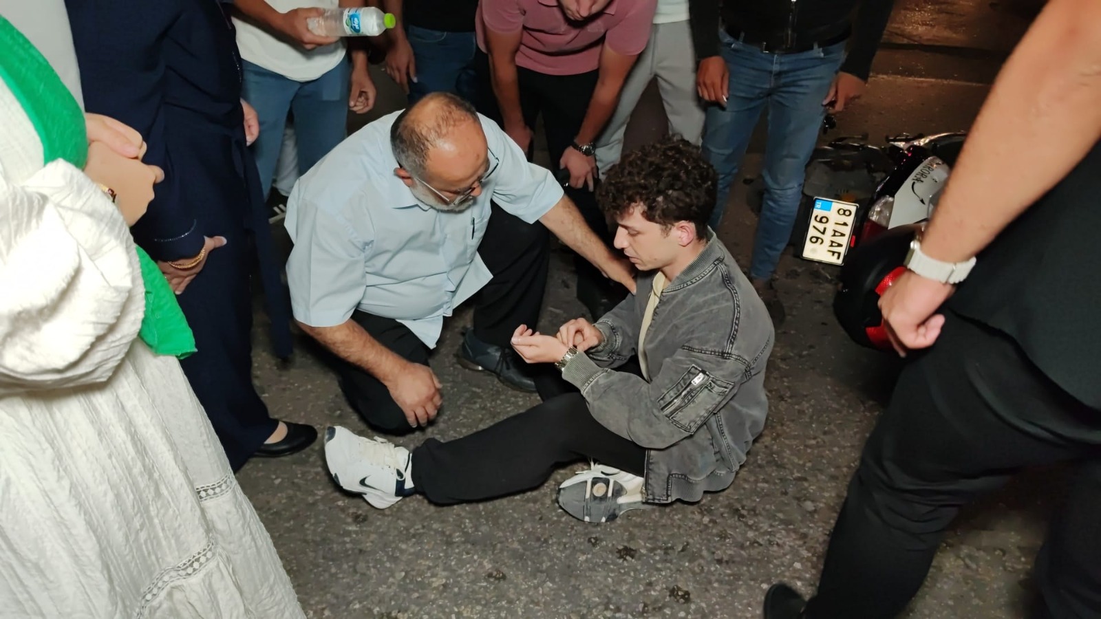 GECE SAATLERİNDE MOTOSİKLET KAZASI