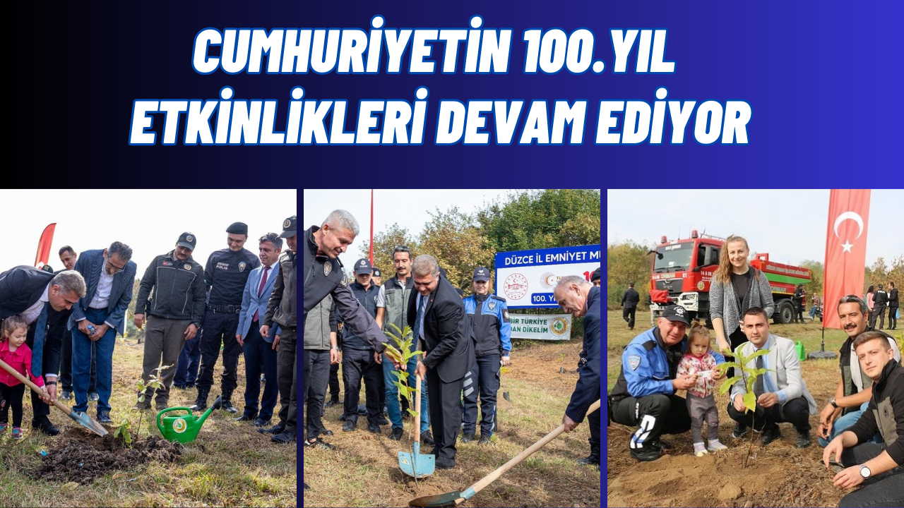 100.YIL HATIRA ORMANI’NA FİDAN DİKİLDİ