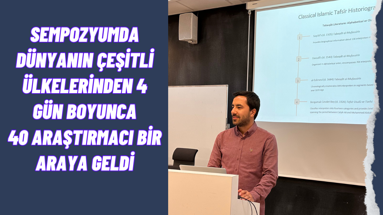 Düzce Üniversitesi Araştırma Görevlisi Hollanda’da Bildiri Sundu