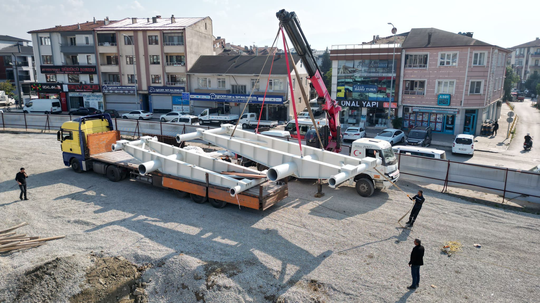 ASMA KÖPRÜNÜN İLK PARÇALARI DÜZCE’DE