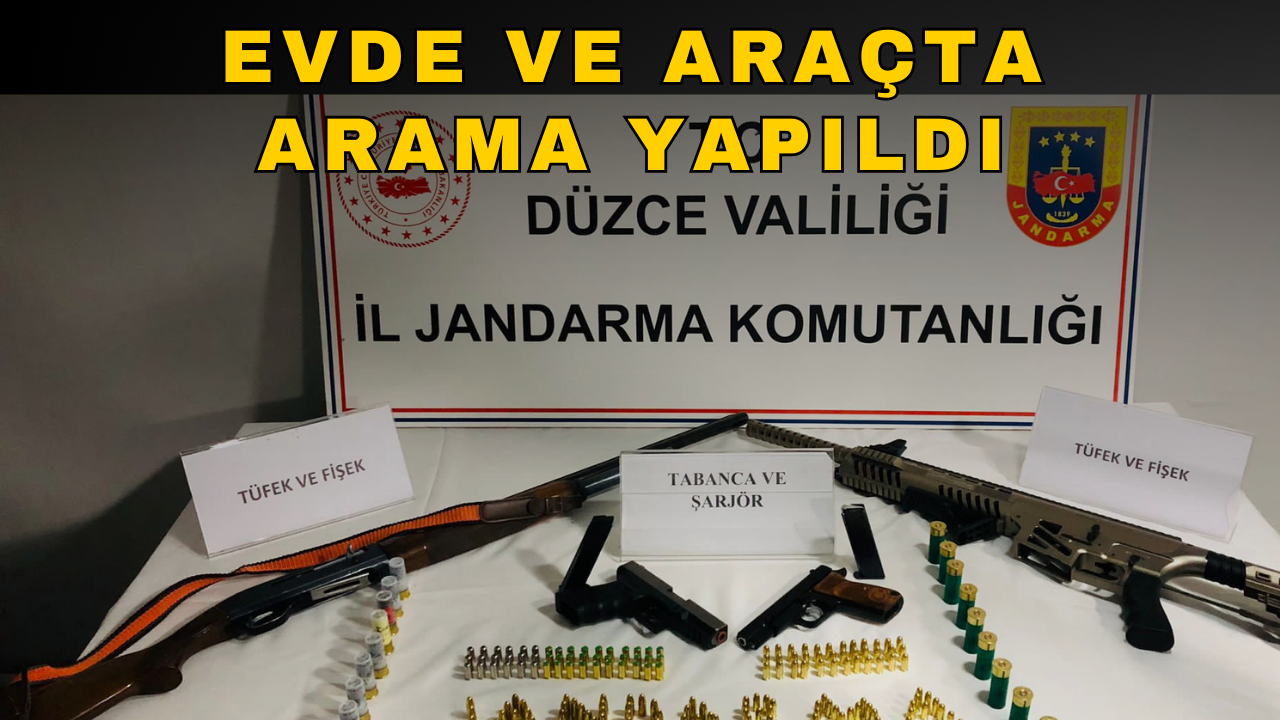 RUHSATSIZ SİLAHLAR ELE GEÇİRİLDİ