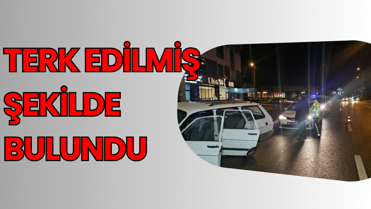 ÇALINTI ARAÇ KAZA YAPMIŞ ŞEKİLDE BULUNDU