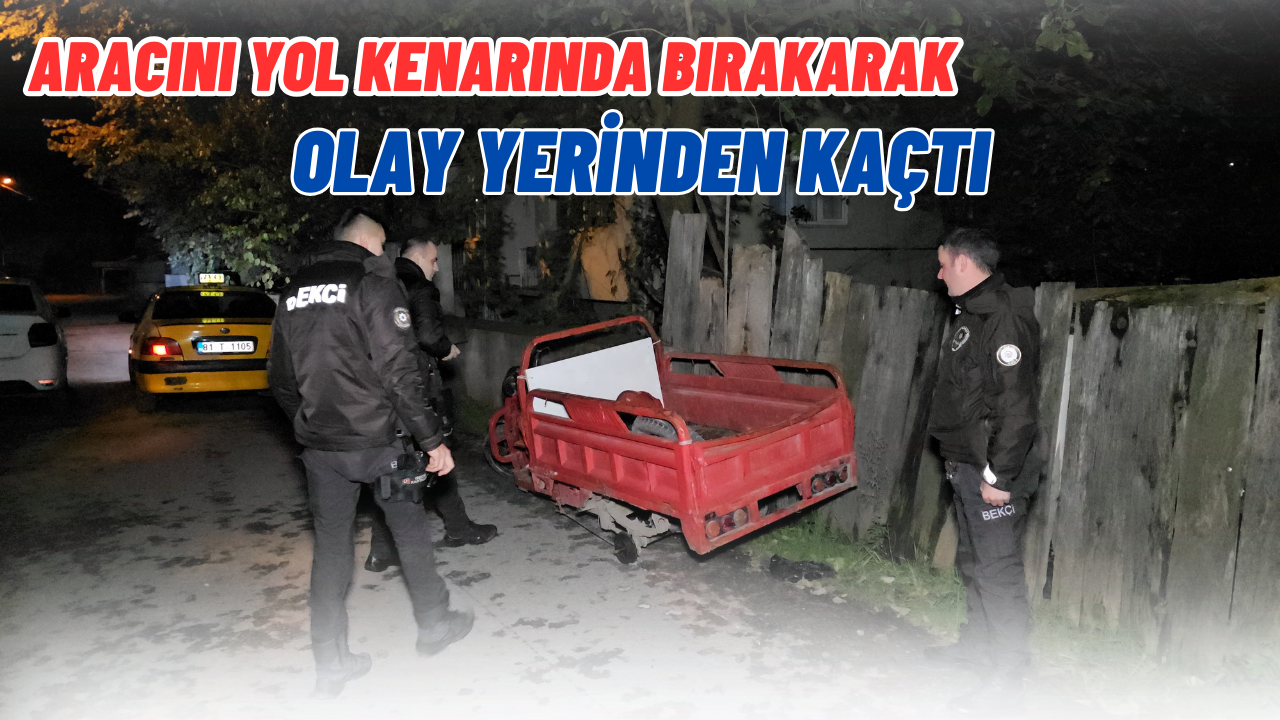 ELEKTRİKLİ BİSİKLETİ BIRAKIP KAÇTI