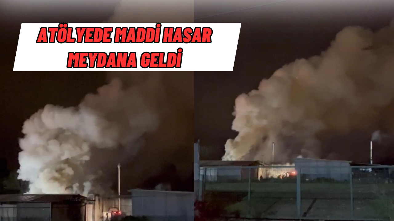 AHŞAP ATÖLYESİNDE YANGIN ÇIKTI