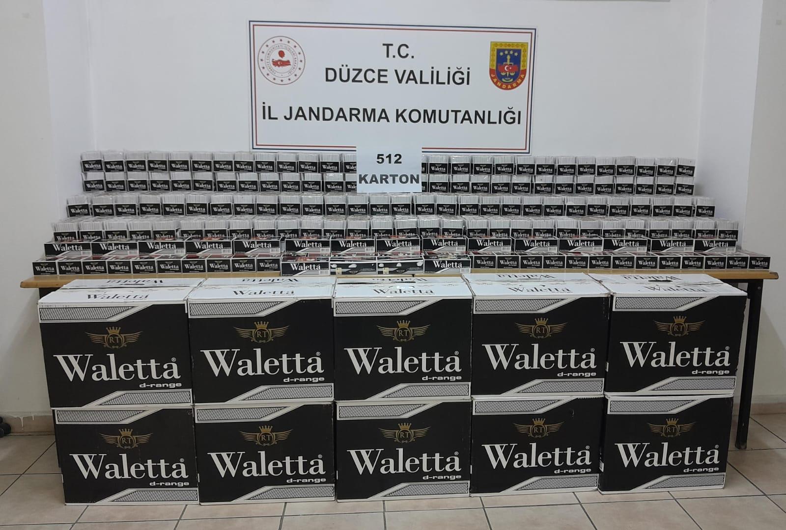 KAÇAKÇILAR DÜZCE JANDARMADAN GEÇEMEDİ…