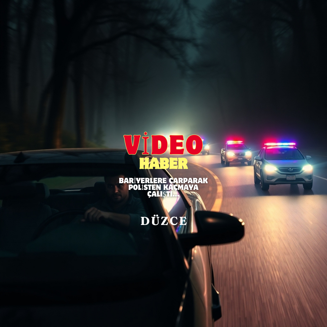 BARİYERLERE ÇARPARAK POLİSTEN KAÇMAYA ÇALIŞTI…